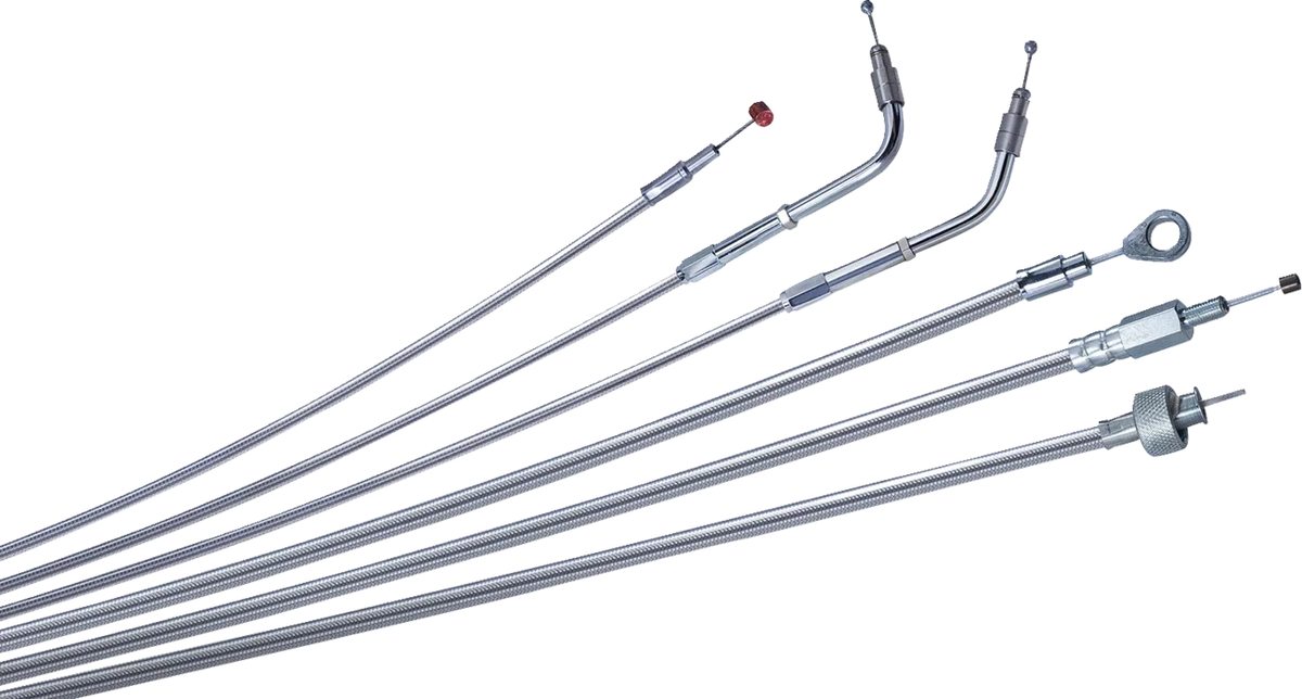 Barnett Stainless Steel Clutch Cable for Harley-Davidson (+6")
