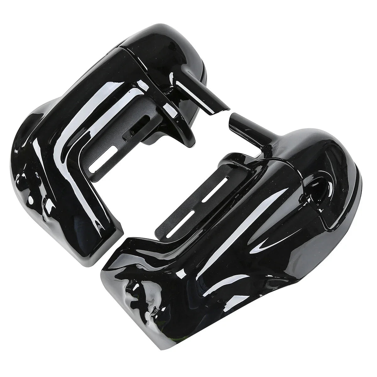 Black Lower Vented Fairing Speaker Grills for Harley Touring (1983–2013)