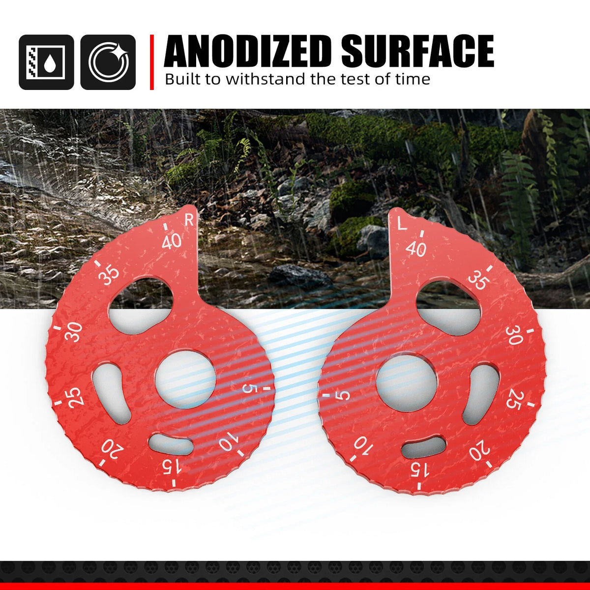 Set of 2 Rear Chain Adjusters for Honda XR 650L XR650L (1993–2025) Red