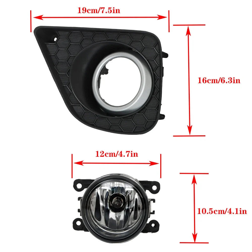 Fog Light Assembly Set for Honda Accord 2013–2015 (2.0L, 3.5L) w/Bulb