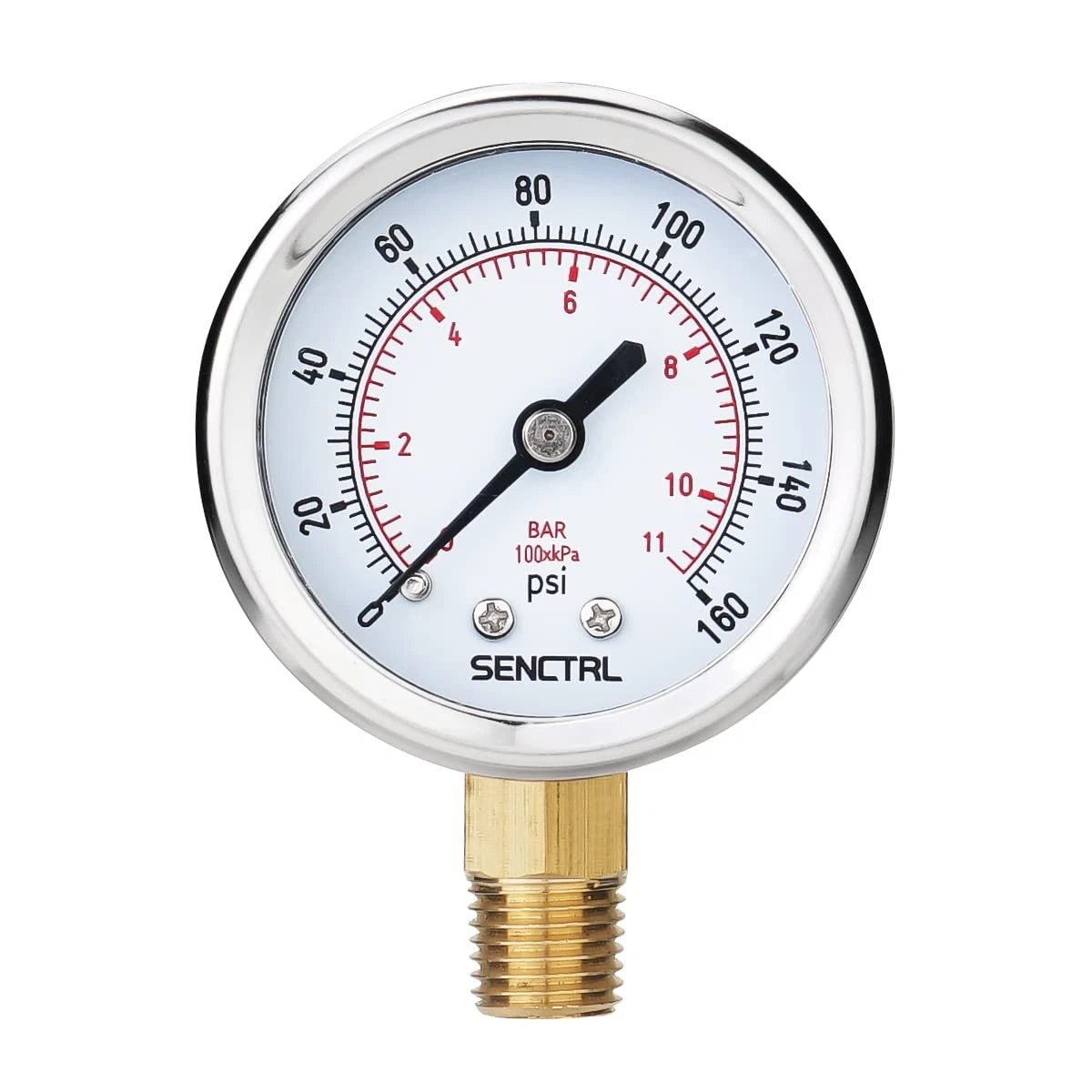 2" Dial Pressure Gauge for Automotive Applications (0-160 Psi)
