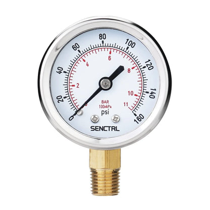 2" Dial Pressure Gauge for Automotive Applications (0-160 Psi)