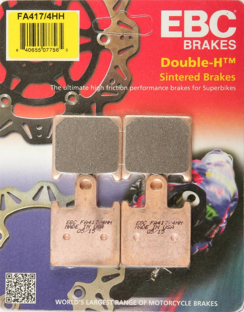EBC Sintered Front Brake Pads for Kawasaki Ninja ZX 6R 600 (2007–2014) FA417, 4HH