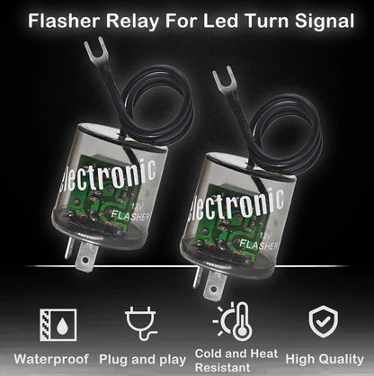 2X LED Flasher Relay 12V for Heavy Duty Turn Signal