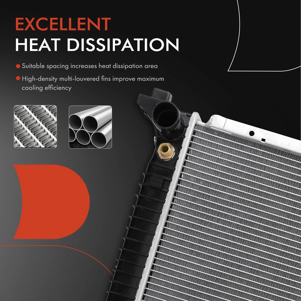 Radiator for Dodge Sprinter 2500, Freightliner Sprinter 2500 (2003–2006) 5104117AA, 2796