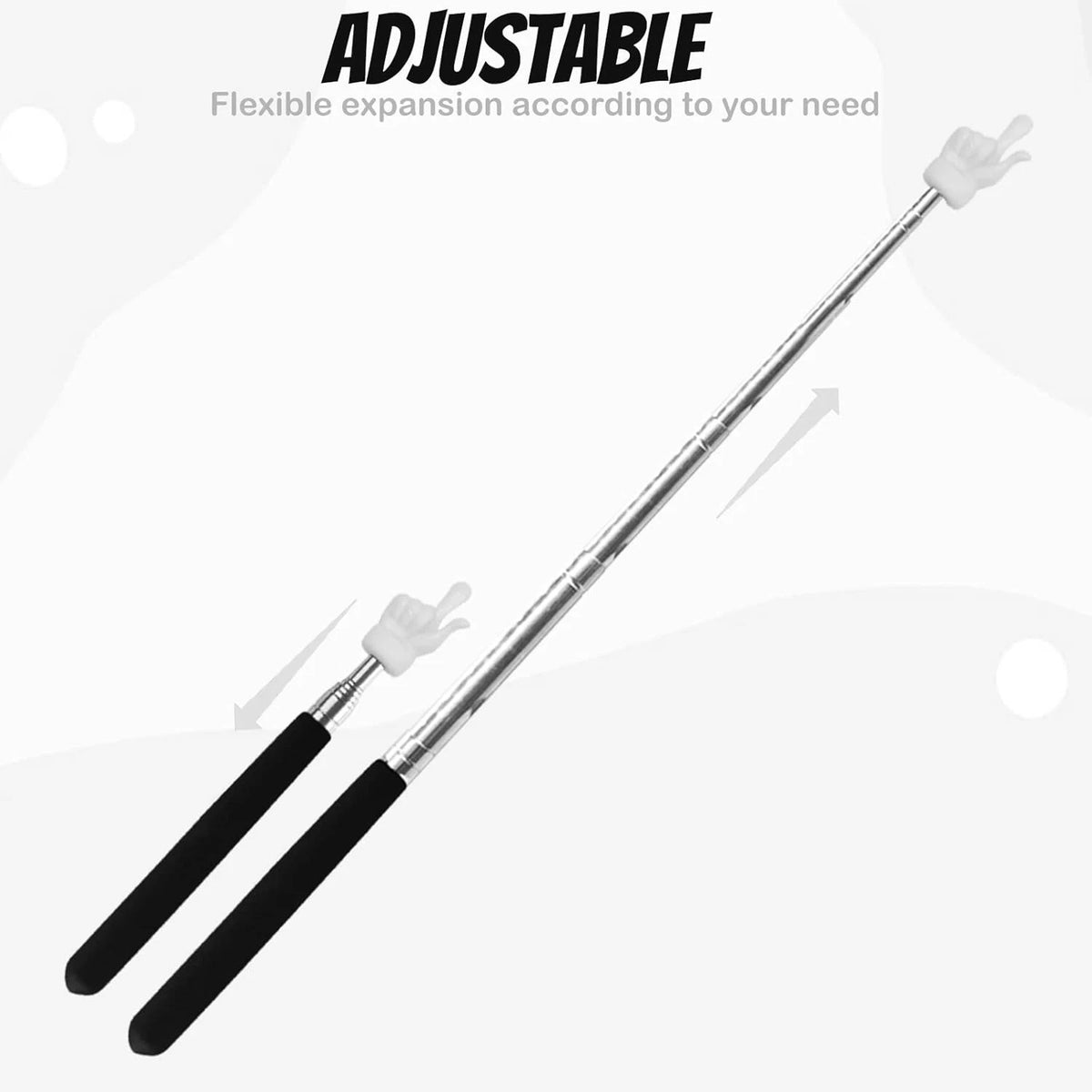 2Pcs Telescopic Pointer for Teachers (Extendable Hand Pointer)