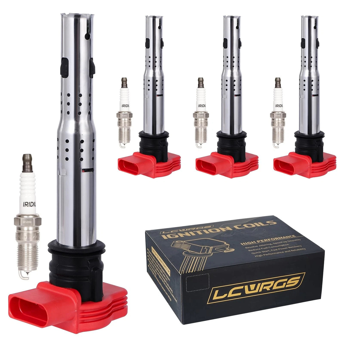Ignition Coils and Spark Plugs for Audi A4 Volkswagen CC 2.0L L4 (200–200)