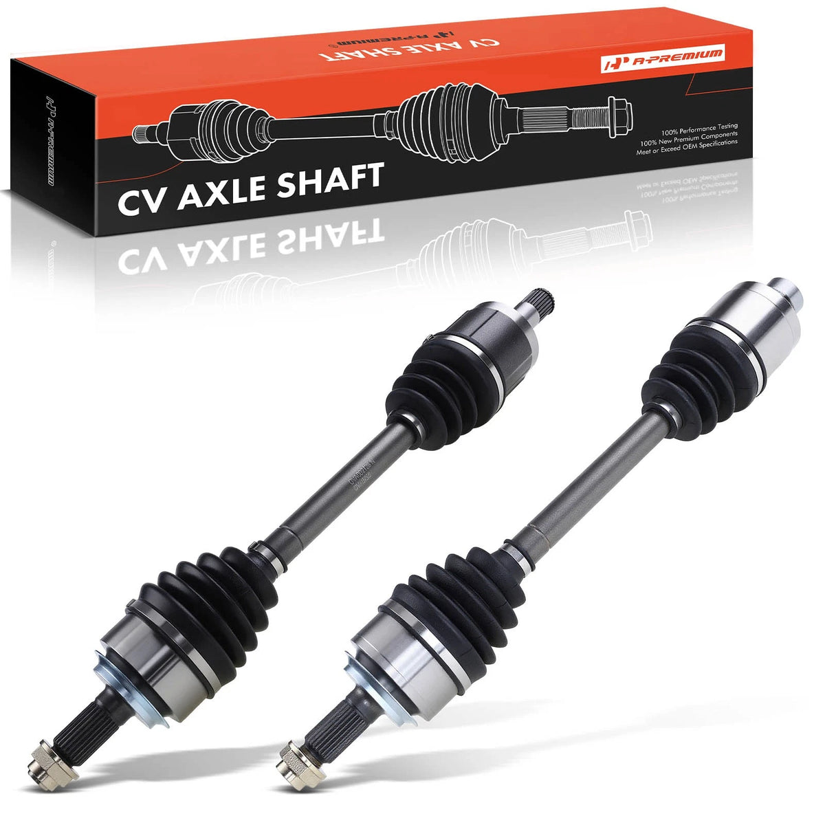 A-Premium 2X Front CV Axle Assembly for Honda Civic (2006–2015) 44306SNAN00, 44306SNEA21, 44306TR0A92, 44305SNAN00