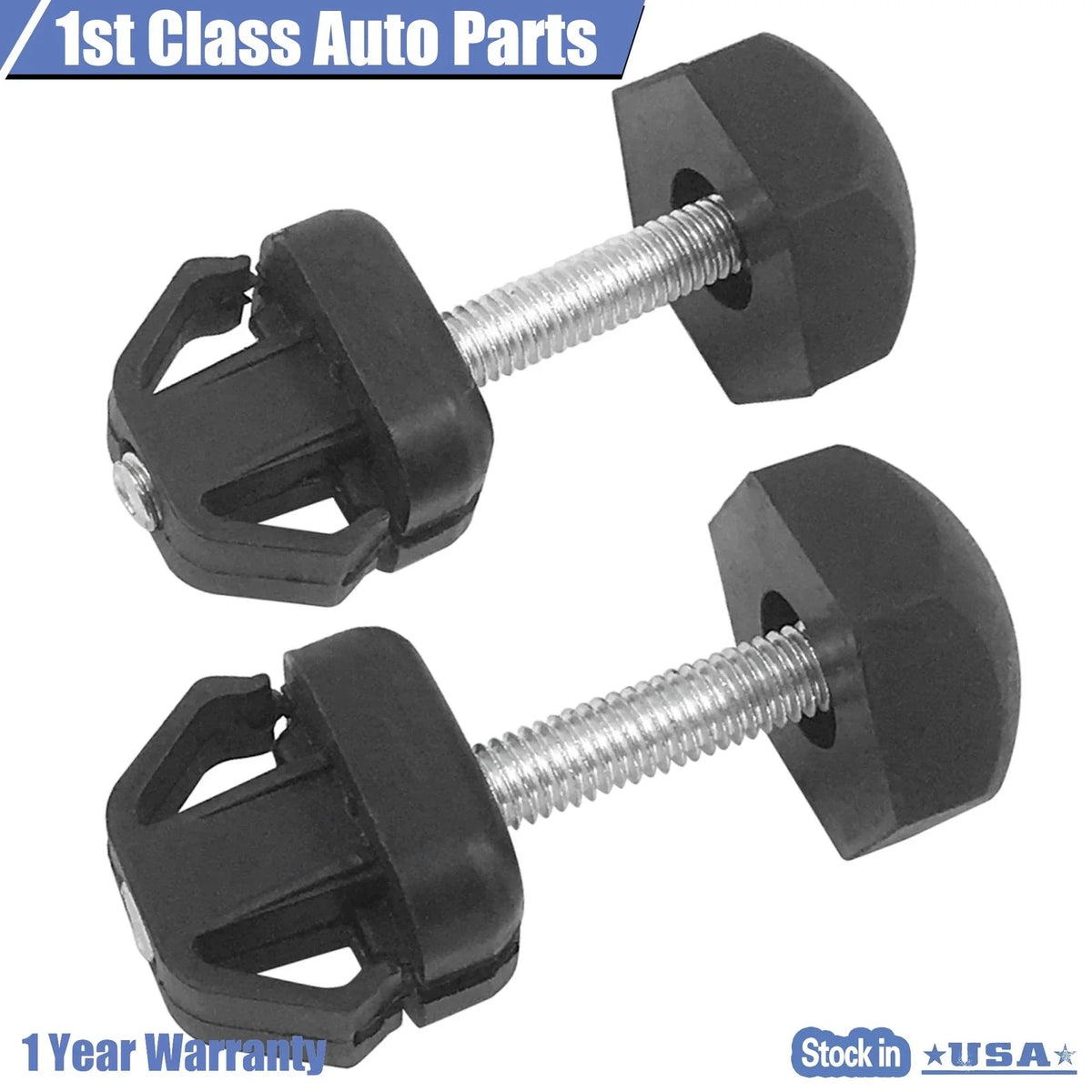 2X Radiator Support Hood Bumper Stop Screw for Ford Mustang Lincoln Mercury