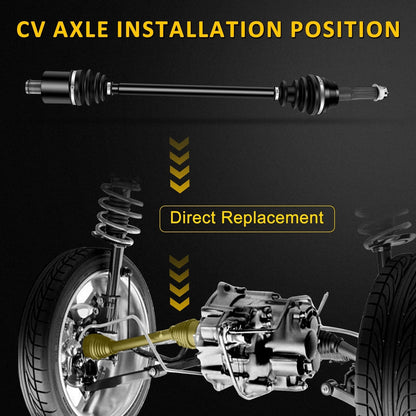 Set of 2 CV Axles for Polaris RZR XP 900 (2011–2014)