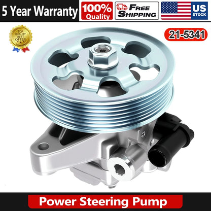 Power Steering Pump w/ Pulley for Honda Accord (2003–2007) 21-5341, 56110-RAA-A01