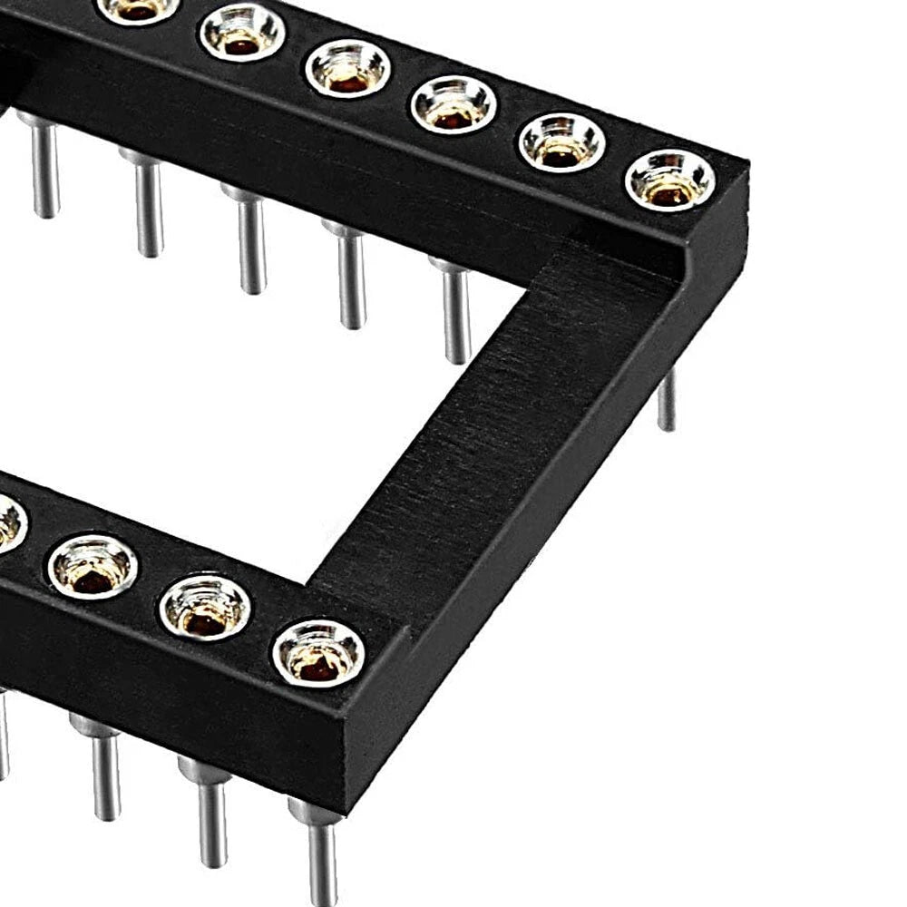 100X 14Pin DIP SIP Round IC Sockets Adaptor Solder Type Gold Plated