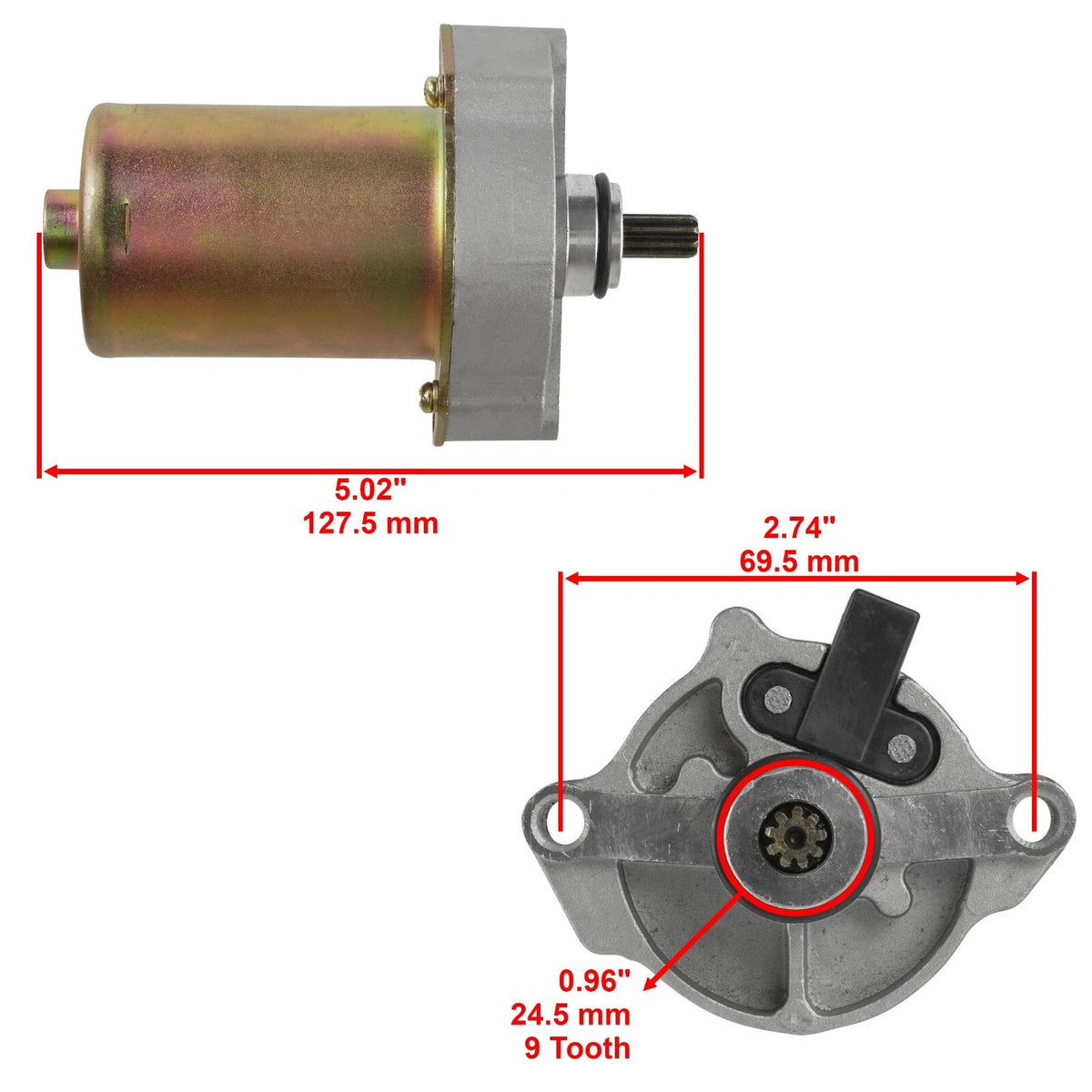 Starter Motor for Yamaha (99999-04128-00, 43D-H1800-00-00, 43D-H1800-01-00)