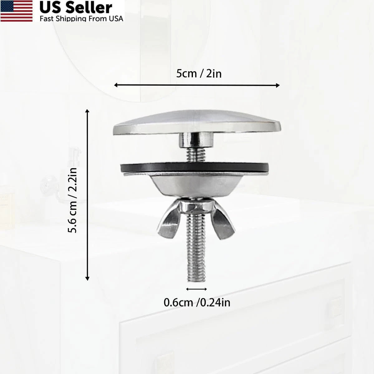2 Piece Kitchen Sink Hole Cover for Brushed Nickel