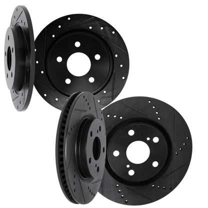 Rotor Set for Pontiac Vibe (2009–2010) | Drilled and Slotted | ALX-PAU-DF-8004-76029-CLA3
