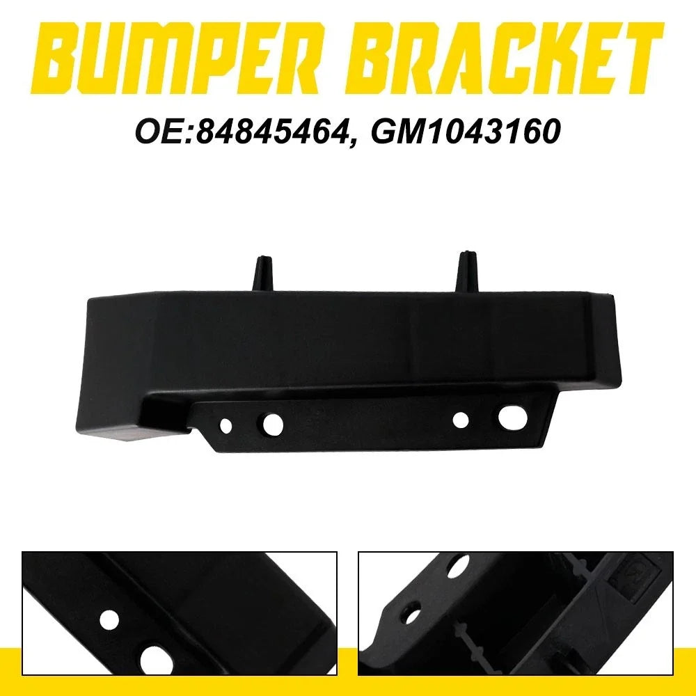 Front Bumper Brackets Set of 2 Plastic Black RH for Chevrolet Colorado (2021–2022)