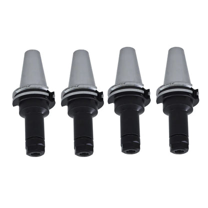Set of 4 Collet Chucks for CAT40 (4" Long Gage Length)