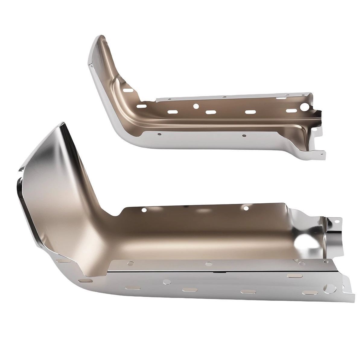 Set of 2 Chrome Rear Bumper Ends for Ford F150 (2009–2014) 9L3Z17906A, 6CJUaB