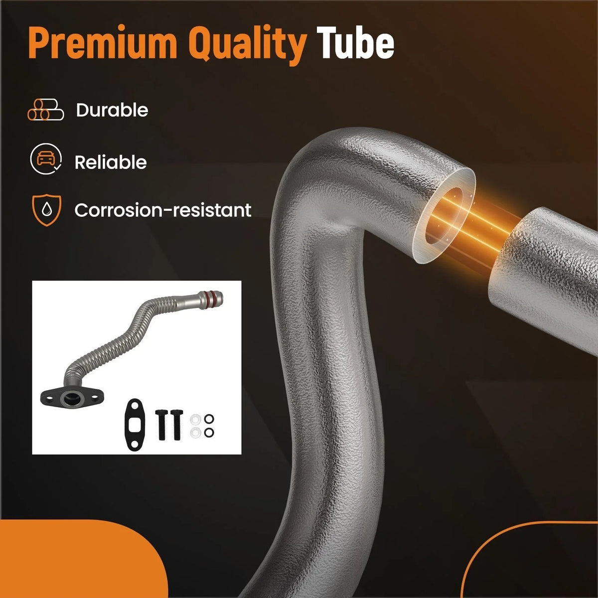 Turbo Oil Return Line for Dodge Cummins 5.9 / 6.7L (2004–2018) 5135786AB