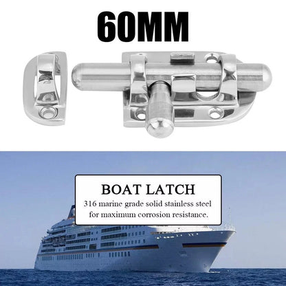 Stainless Steel Door Glass Lock Latch for Marine Boat (60mm)