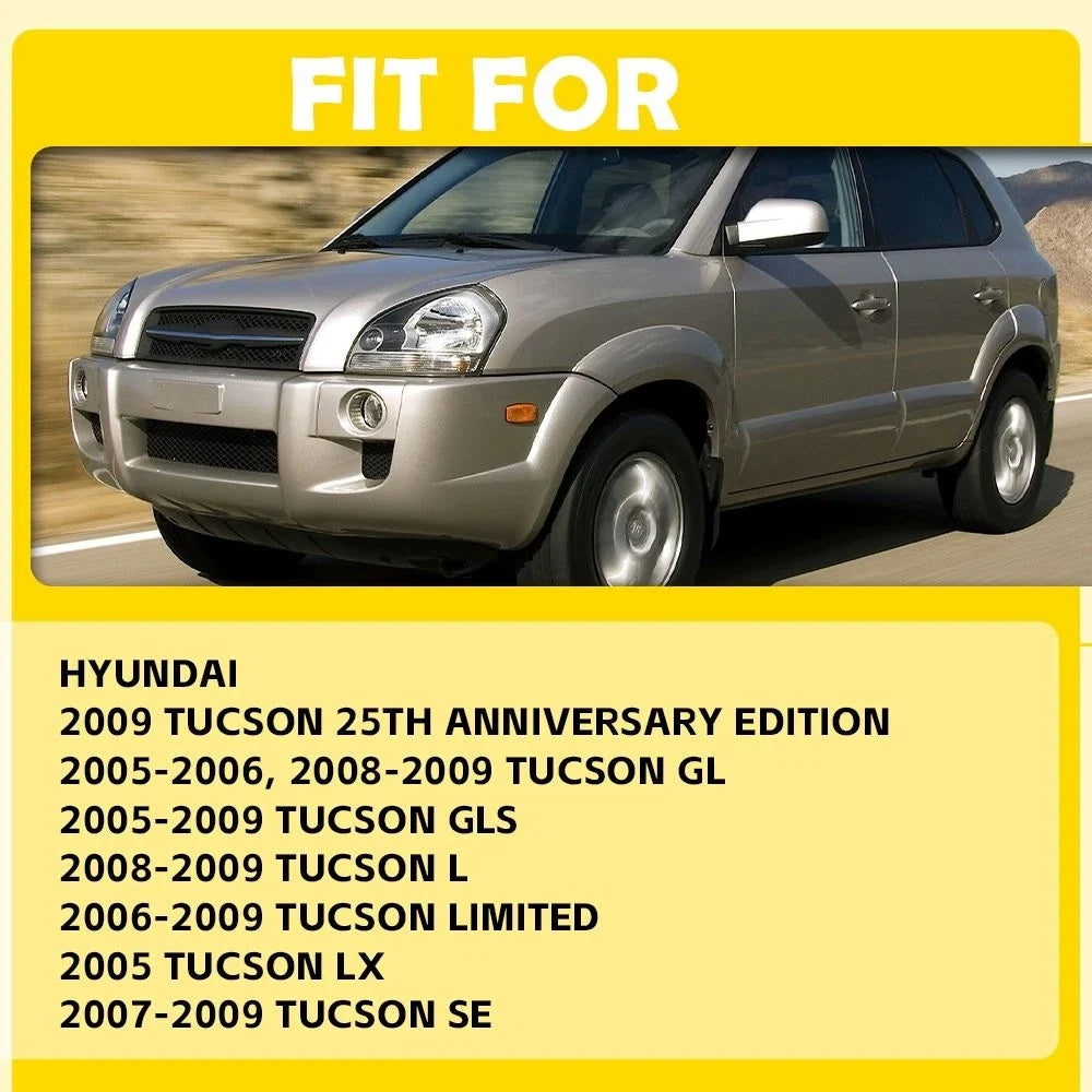 Exterior Door Handle for Hyundai Tucson (2005–2009) Front Passenger, Primed Plastic