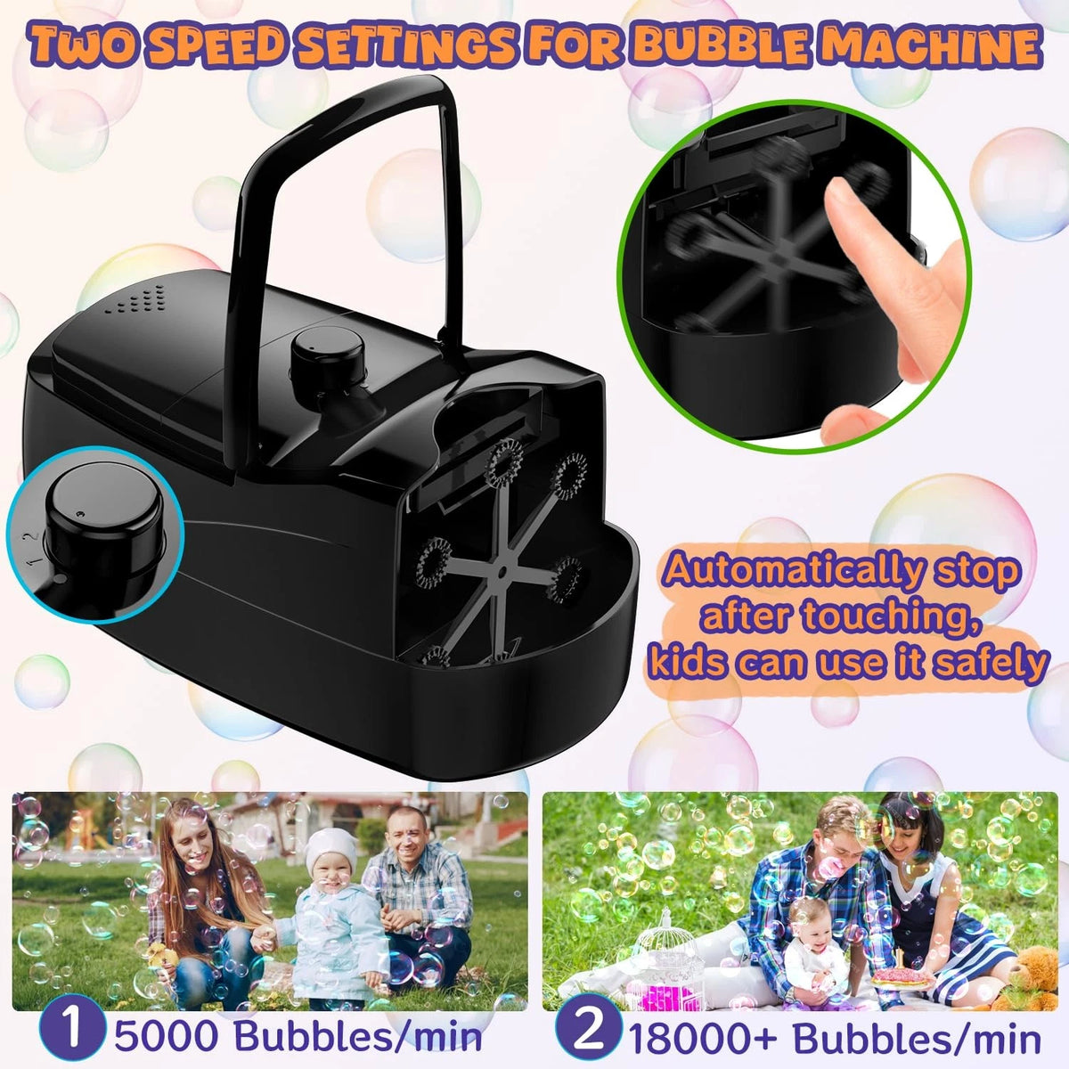 Bubble Machine for Automatic Use (18000+ Bubbles)
