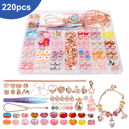 2X Acrylic Beads Jewelry Craft Set for DIY Bracelet Necklace Making