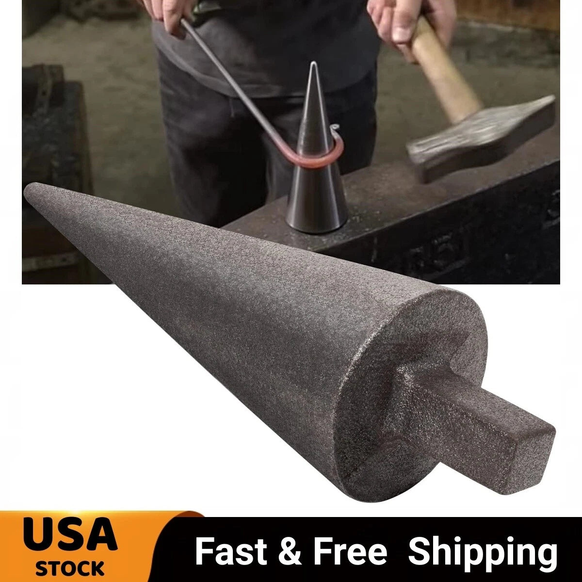 1" Hardy Tool Mandrel Metal Forming Cone for Automotive Use