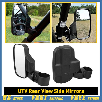 UTV Rear View Mirrors for Polaris Ranger 500 570 XP 900 1000 (2013–2023)