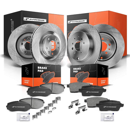 Set of 4 Disc Brake Rotors & Ceramic Pads for Mazda CX-9 (2007–2015) CFC1258, SBC1258, BC1258