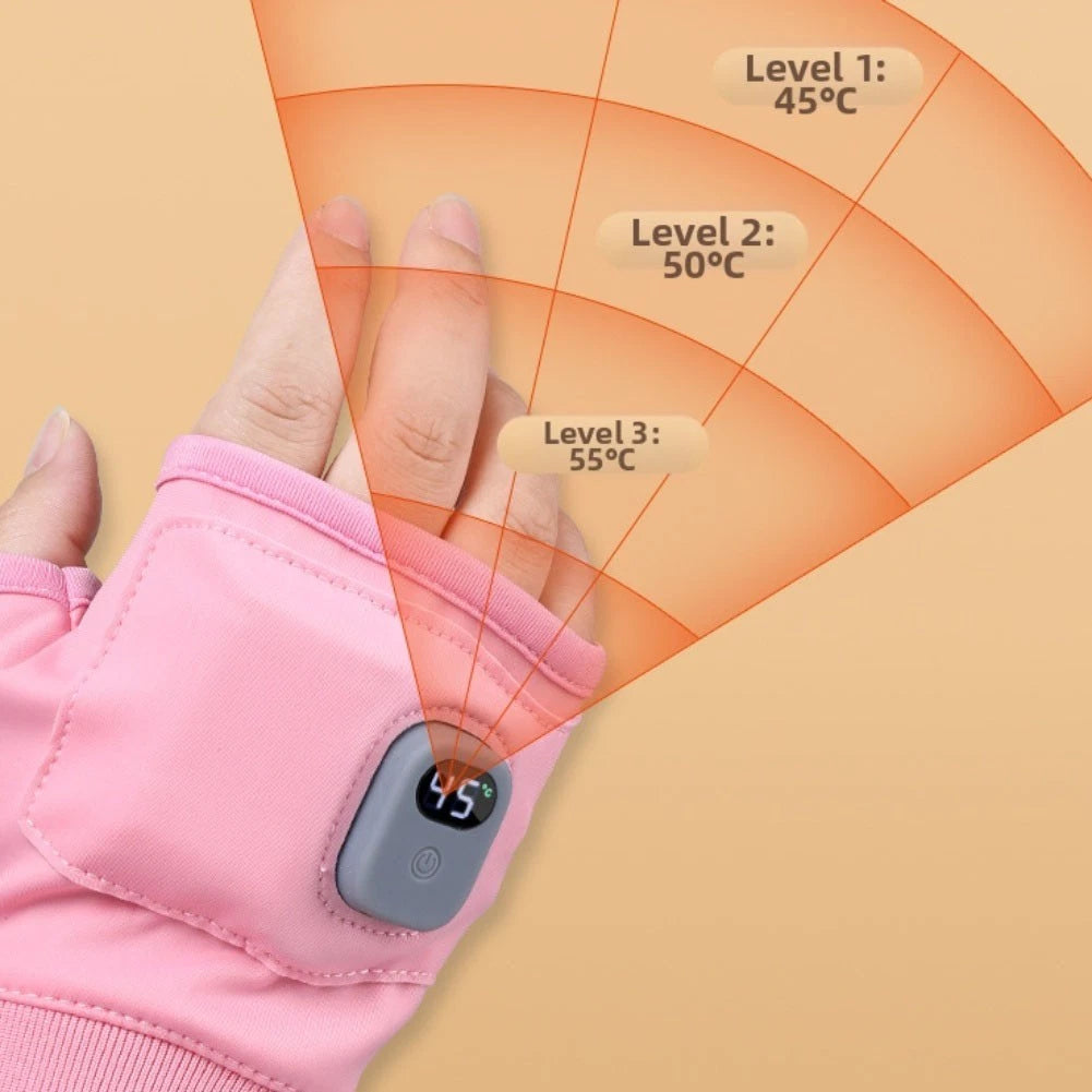 Electric Heated Gloves for Universal Fit (Rechargeable, 360 Degree Heating)