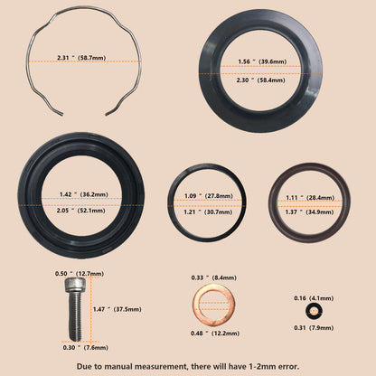 39mm Fork Seals Rebuild Kit for Harley-Davidson Sportster 883 1200 (1988–2015) 495607