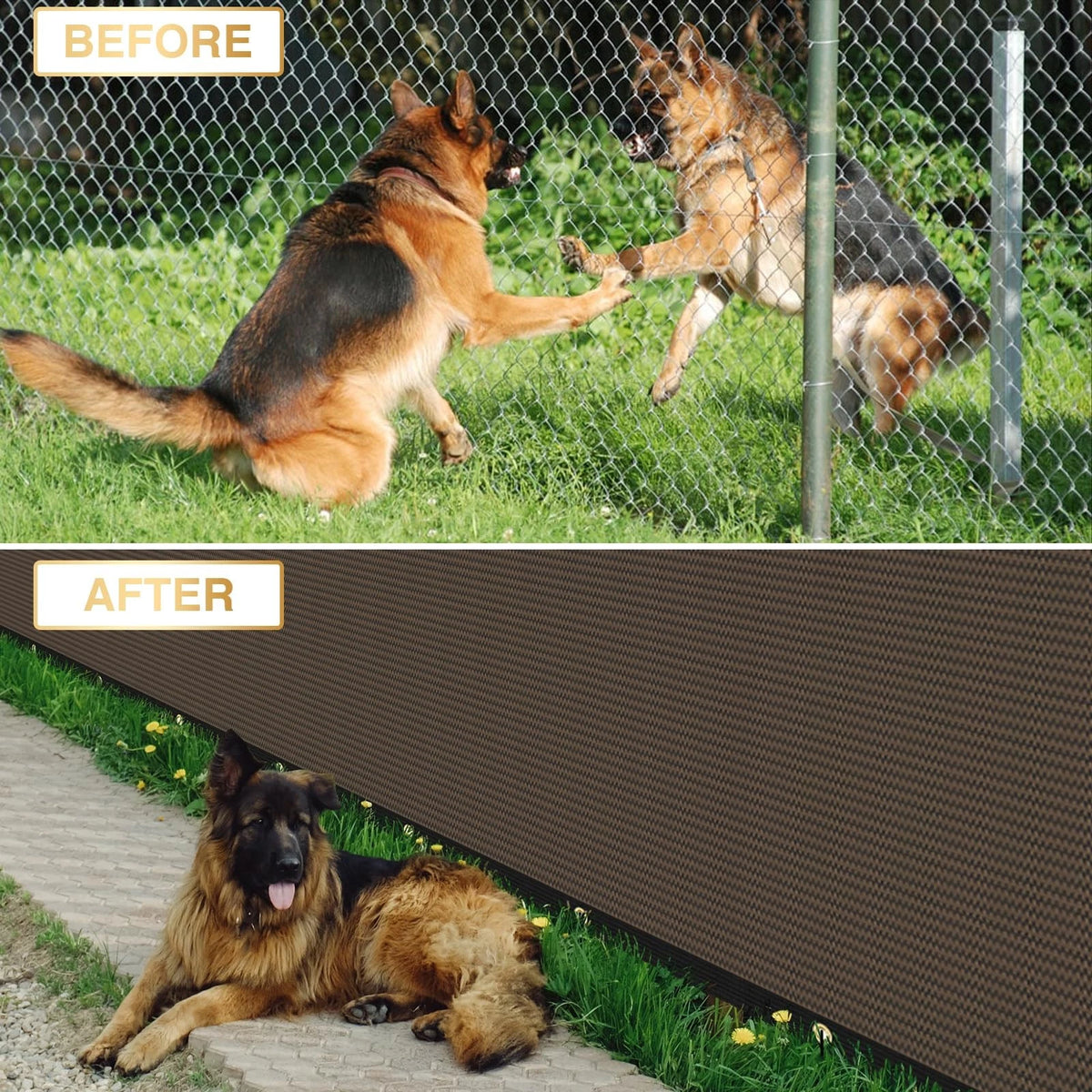 Privacy Fence Screen 5' x 12' Heavy Duty Mesh Windscreen Cover