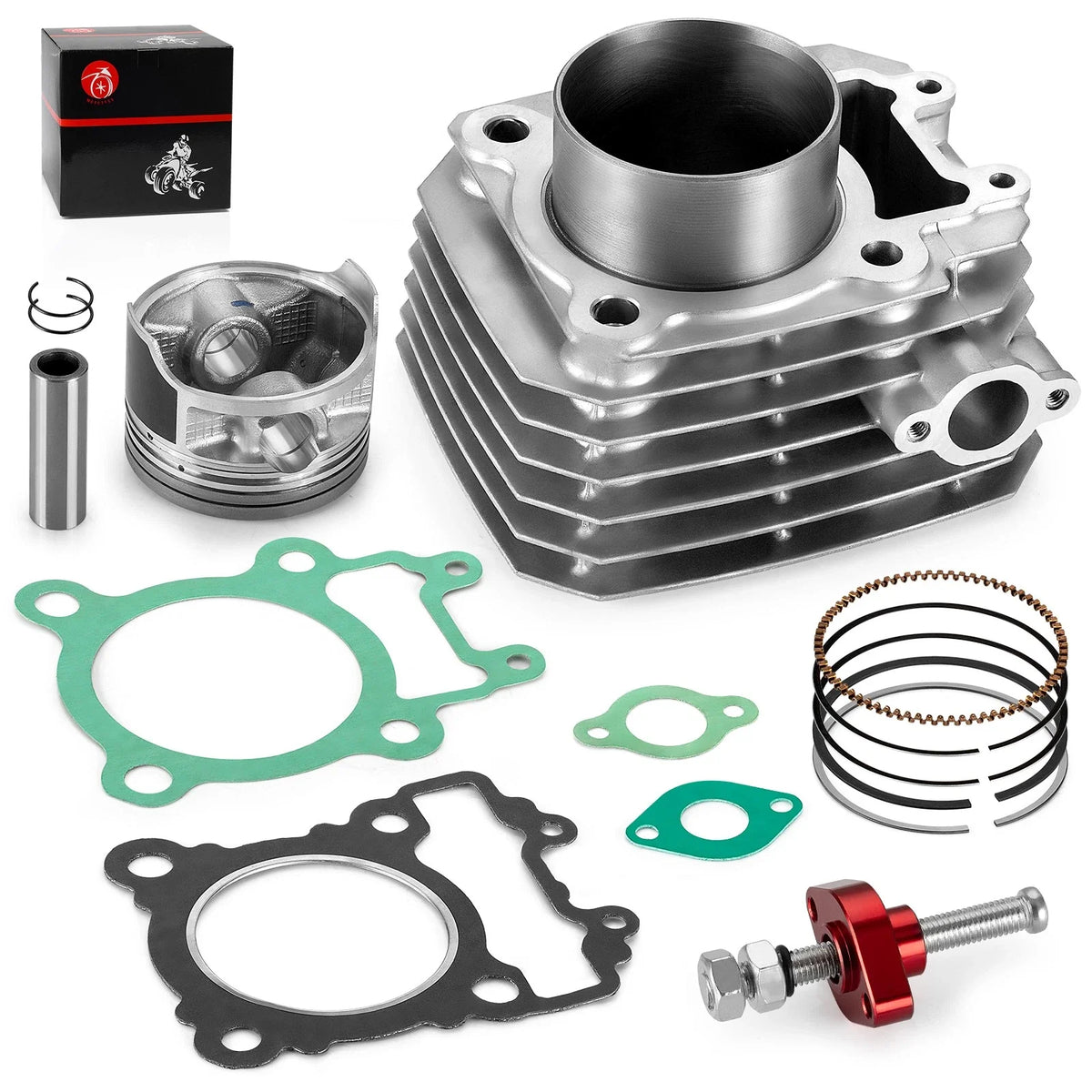 Cylinder w/ STD Piston Gasket Top End Kit for Kawasaki Bayou KLF 250 (2003–2011)