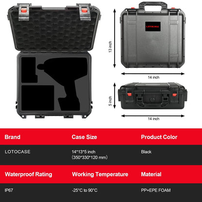 Hard Case for Milwaukee M18 Impact & Torque Wrench (Waterproof)