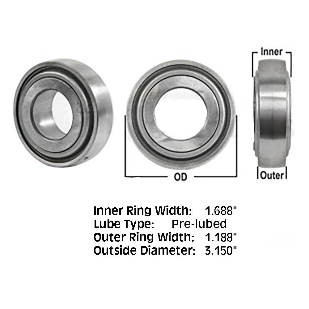 Pre-Lube Spherical Disc Bearing for Round Bore (832634M1, 832634M3)