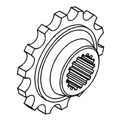 Rear Coupler Sprocket for Oliver 1550 1555 1600 1650 1655 (1955–1975)