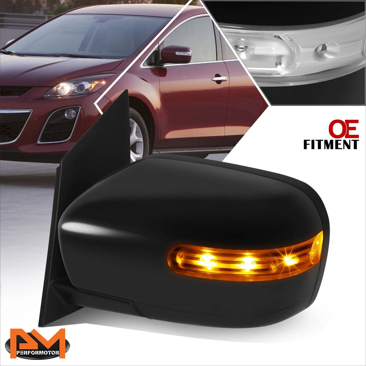 Power Heated Signal Side Rear View Mirror for Mazda CX-7 (2007–2012)