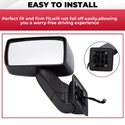 2X Power Side View Mirrors for Hummer H3 H3T (2006–2010)