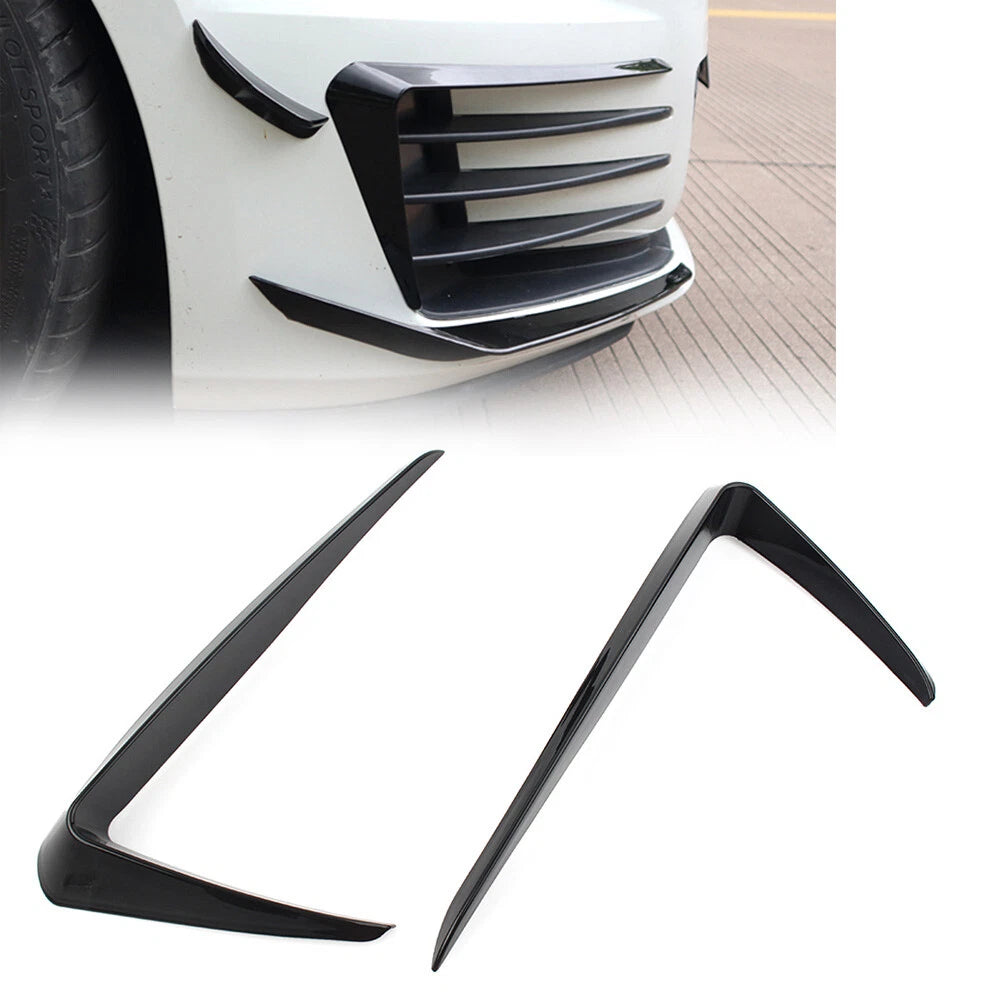 Front Bumper Fog Light Lamp Cover Trim for VW Golf 7 (2013–2016) Glossy Black