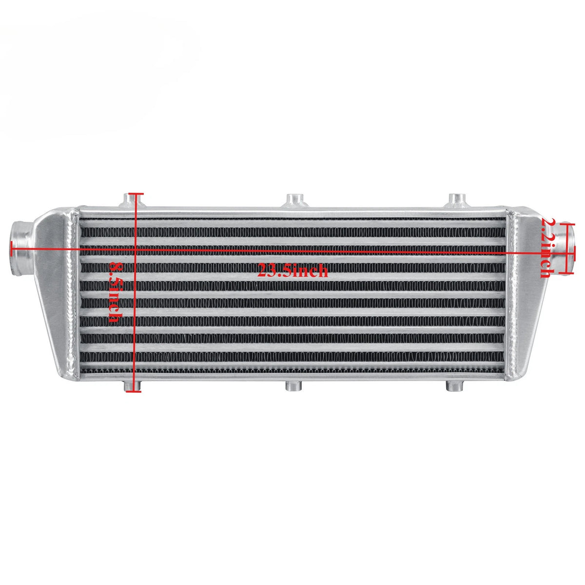 23"x8"x3" FMIC Aluminum Turbo Intercooler 2.25" Inlet/Outlet