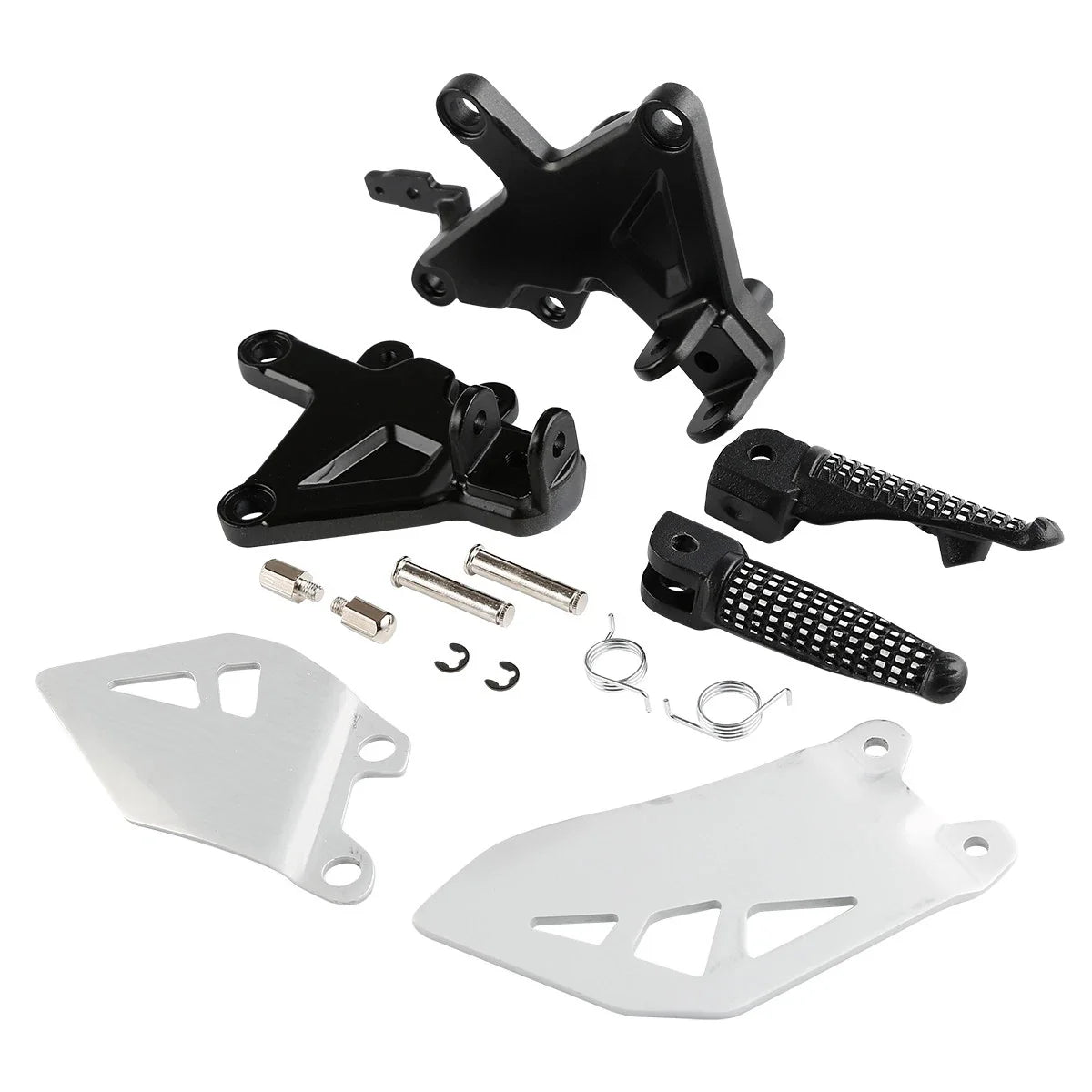 Front Rider Footpegs Footrests Brackets for Kawasaki Ninja ZX10R (2011–2020)