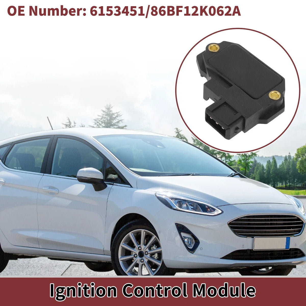 Ignition Control Module No.6153451/86BF12K062A for Ford Fiesta (1983–1989)