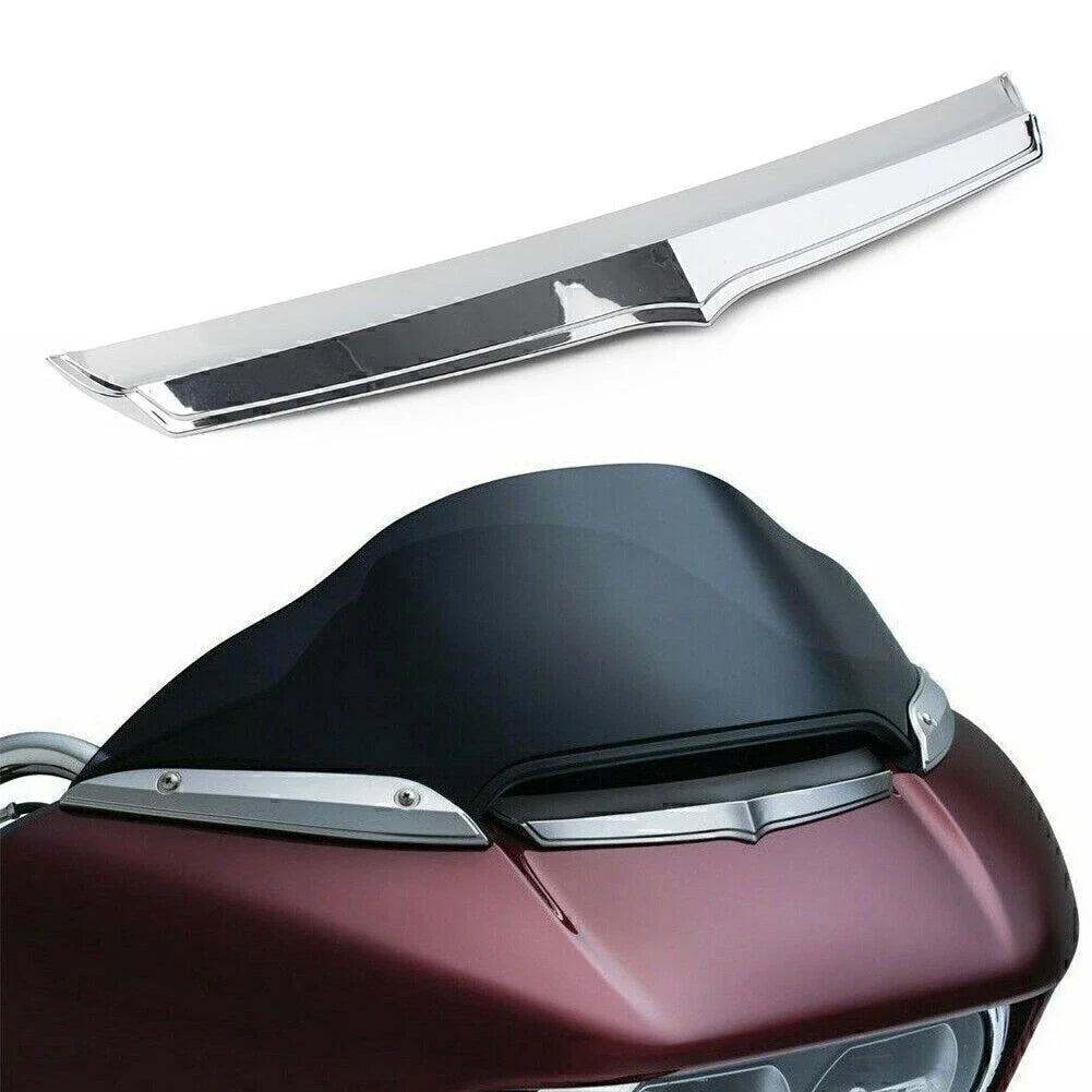 Chrome Front Fairing Air Flow Vent Accent Trim for Harley Road Glide (2015–UP)