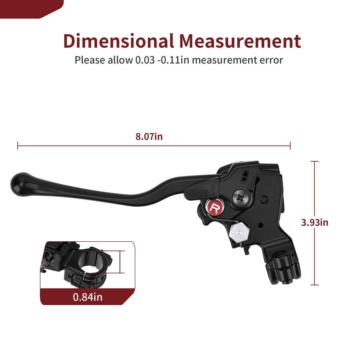 Left Hand Rear Brake Lever Assembly for Honda Rancher 420 TRX420TE (2007–2014)
