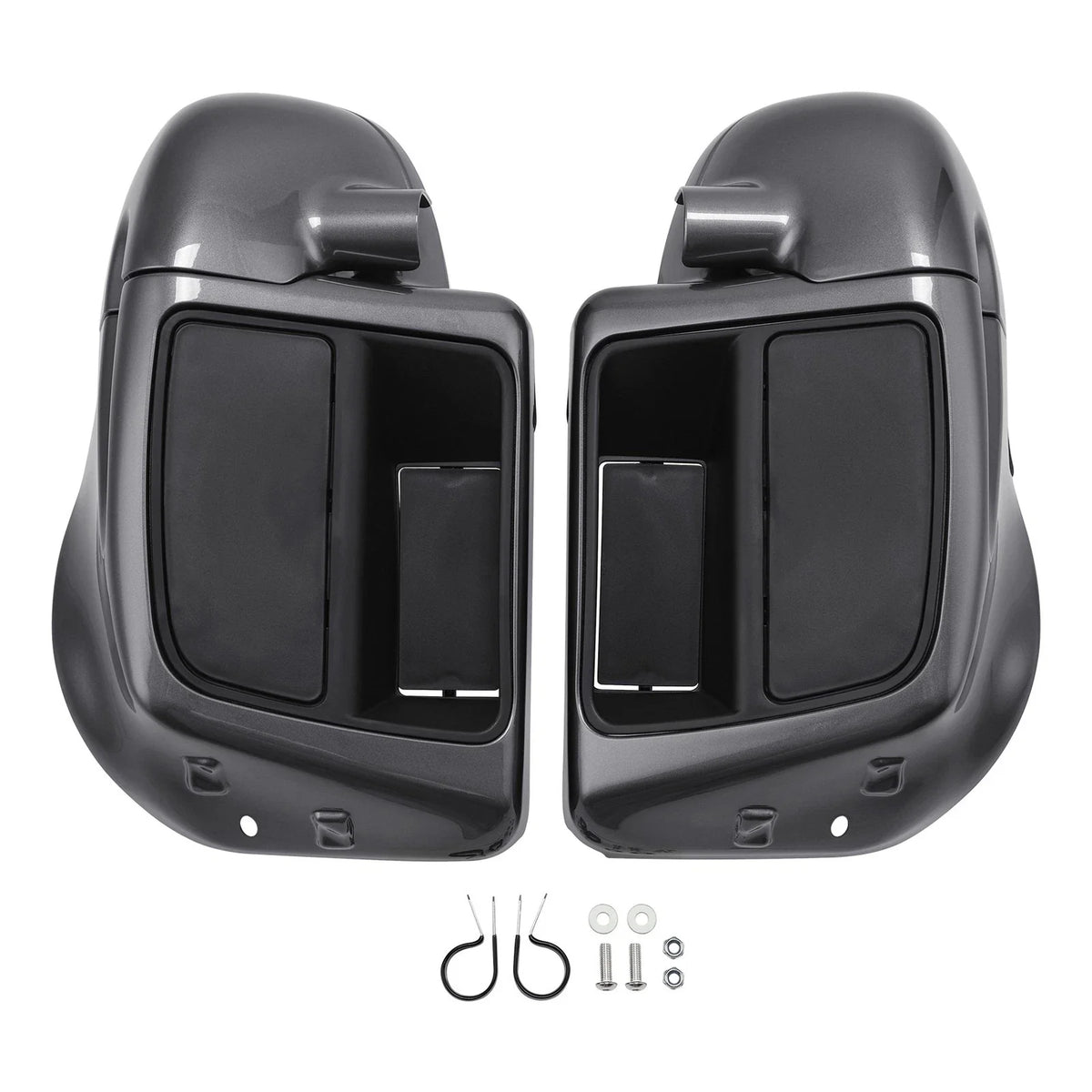 Lower Vented Fairings for Harley Street Glide (2014–2023) Gauntlet Gray Metallic