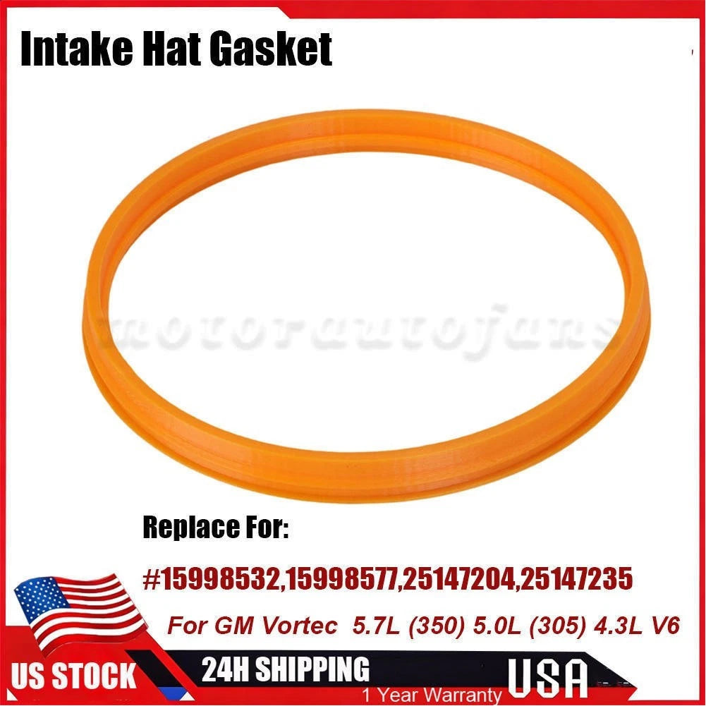 Intake Hat Gasket for GM 5.7L 5.0L 4.3L Engines (15998532, 15998577)