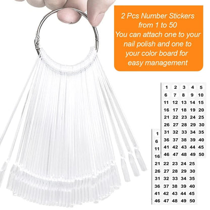 50 Pcs Nail Swatch for (Pack of 1)