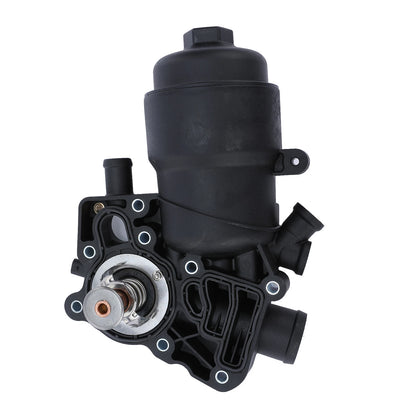 Engine Oil Filter Housing w/Thermostat for Audi A6 A7 Q5 (2014–2016) 059115389K, 059115389P, SK117131