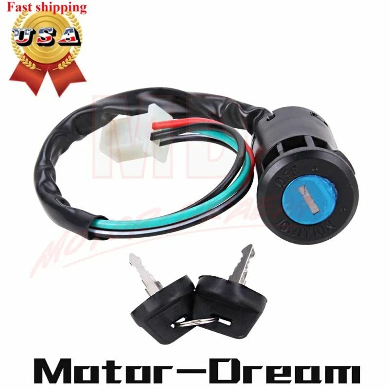 ATV Ignition Switch Key 4-Wire for TaoTao 50 70 90 110 125 150 200 250CC